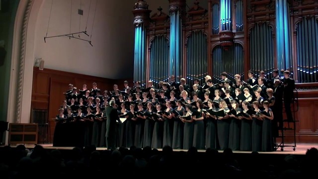 Академический хор МГУ в Московской консерватории. Июнь 2016 года